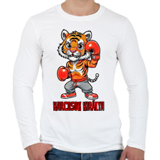 PRINTFASHION Harcosok királya - Férfi hosszú ujjú póló - Fehér férfi póló