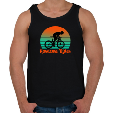 PRINTFASHION Hardcore Rider - Férfi atléta - Fekete