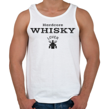 PRINTFASHION Hardcore Whisky Lover - Férfi atléta - Fehér atléta, trikó