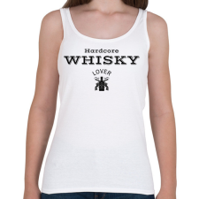 PRINTFASHION Hardcore Whisky Lover - Női atléta - Fehér női trikó