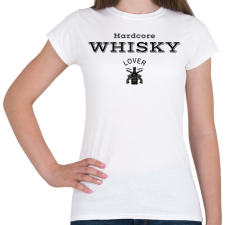 PRINTFASHION Hardcore Whisky Lover - Női póló - Fehér női póló
