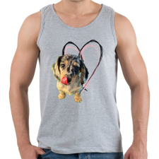 PRINTFASHION harlekin tacsi - Férfi atléta - Sport szürke atléta, trikó