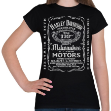 PRINTFASHION harley whiskey - Női póló - Fekete női póló