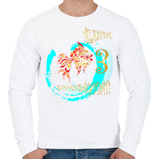 PRINTFASHION Három kívánság - Férfi pulóver - Fehér