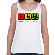 PRINTFASHION Három opció - Női atléta - Fehér