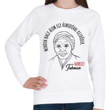 PRINTFASHION Harriet Tubman idézet - Női pulóver - Fehér női pulóver, kardigán