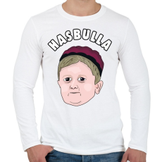 PRINTFASHION Hasbulla TIK TOK - Férfi hosszú ujjú póló - Fehér