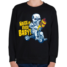 PRINTFASHION Hasta la vista baby! - Gyerek pulóver - Fekete gyerek pulóver, kardigán