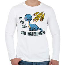 PRINTFASHION Hát ezen kihalok! - Férfi hosszú ujjú póló - Fehér férfi póló