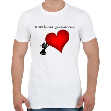 PRINTFASHION Hatalmas szívem van - Férfi póló - Fehér