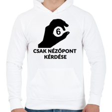PRINTFASHION Hatos lottó - Férfi kapucnis pulóver - Fehér férfi pulóver, kardigán