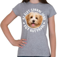 PRINTFASHION Havanese - Női póló - Sport szürke