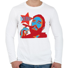 PRINTFASHION Havanna szivar & Fidel Castro - Férfi hosszú ujjú póló - Fehér