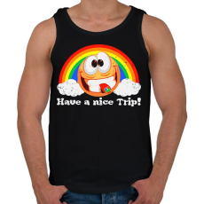 PRINTFASHION Have a  nice trip! - Férfi atléta - Fekete