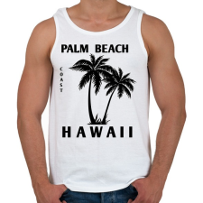 PRINTFASHION Hawaii - Férfi atléta - Fehér atléta, trikó