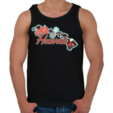 PRINTFASHION Hawaii  - Férfi atléta - Fekete atléta, trikó