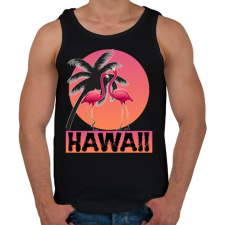 PRINTFASHION Hawaii - Férfi atléta - Fekete atléta, trikó