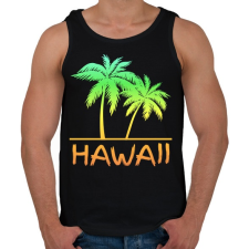 PRINTFASHION Hawaii - Férfi atléta - Fekete atléta, trikó
