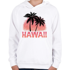 PRINTFASHION Hawaii - Gyerek kapucnis pulóver - Fehér gyerek pulóver, kardigán