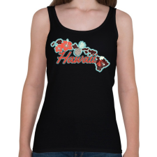 PRINTFASHION Hawaii  - Női atléta - Fekete női trikó