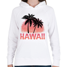 PRINTFASHION Hawaii - Női kapucnis pulóver - Fehér női pulóver, kardigán