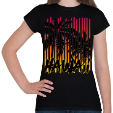 PRINTFASHION Hawaii - Női póló - Fekete
