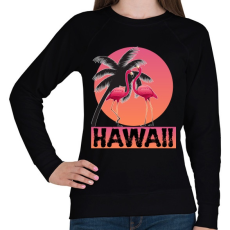PRINTFASHION Hawaii - Női pulóver - Fekete