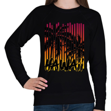 PRINTFASHION Hawaii - Női pulóver - Fekete