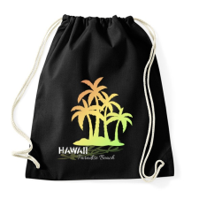 PRINTFASHION Hawaii paradise beach - Sportzsák, Tornazsák - Fekete tornazsák