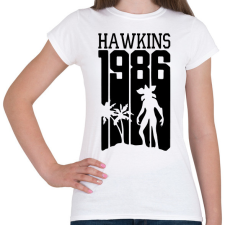 PRINTFASHION hawkins 1986 - Női póló - Fehér női póló