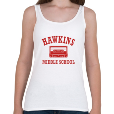 PRINTFASHION Hawkins Middle School - Piros - Női atléta - Fehér