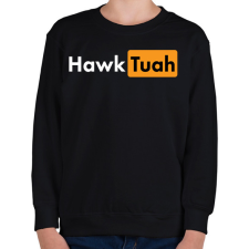 PRINTFASHION hawktuah ph - Gyerek pulóver - Fekete gyerek pulóver, kardigán