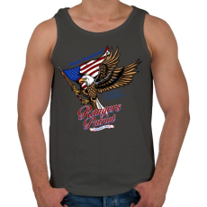 PRINTFASHION Hazafi - Férfi atléta - Sötétszürke