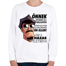 PRINTFASHION Házasélet - Gyerek pulóver - Fehér gyerek pulóver, kardigán