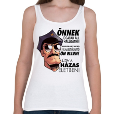 PRINTFASHION Házasélet - Női atléta - Fehér női trikó