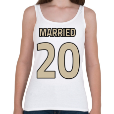 PRINTFASHION Házassági évforduló - első fele - Női atléta - Fehér
