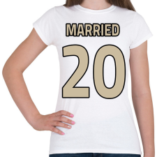 PRINTFASHION Házassági évforduló - első fele - Női póló - Fehér női póló
