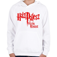 PRINTFASHION Házipálesz - Gyerek kapucnis pulóver - Fehér