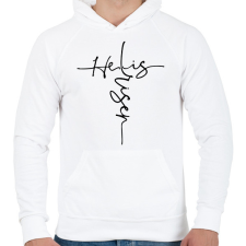 PRINTFASHION He is risen - Férfi kapucnis pulóver - Fehér férfi pulóver, kardigán