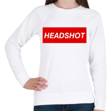 PRINTFASHION Headshot - Női pulóver - Fehér női pulóver, kardigán