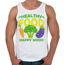 PRINTFASHION Healthy food - Férfi atléta - Fehér