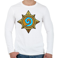 PRINTFASHION Hearthstone - Férfi hosszú ujjú póló - Fehér férfi póló