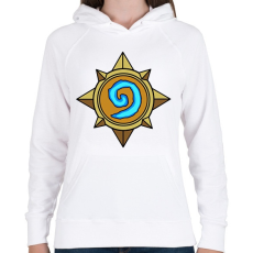 PRINTFASHION Hearthstone - Női kapucnis pulóver - Fehér