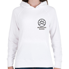 PRINTFASHION Heartland Ranch - Női kapucnis pulóver - Fehér