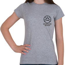 PRINTFASHION Heartland Ranch - Női póló - Sport szürke női póló