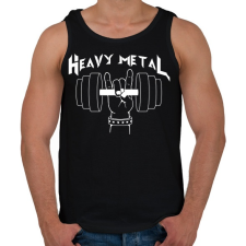 PRINTFASHION Heavy Metal - Férfi atléta - Fekete atléta, trikó