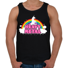 PRINTFASHION Heavy Metal - Férfi atléta - Fekete