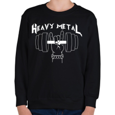 PRINTFASHION Heavy Metal - Gyerek pulóver - Fekete gyerek pulóver, kardigán