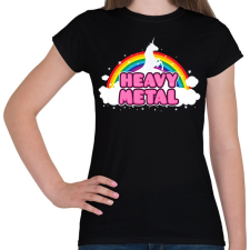 PRINTFASHION Heavy Metal - Női póló - Fekete női póló