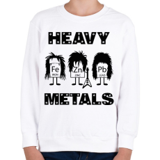 PRINTFASHION Heavy metals - vegyjelek - Gyerek pulóver - Fehér